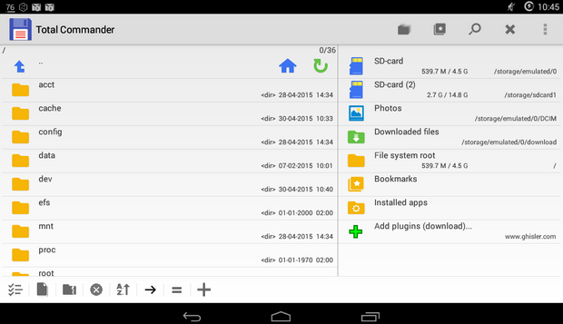Tag&Rename screenshot (620 pix) Total Commander for Android screenshot (620 pix)