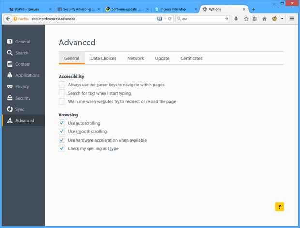 Mozilla Firefox 38.0 screenshot (620 pix)