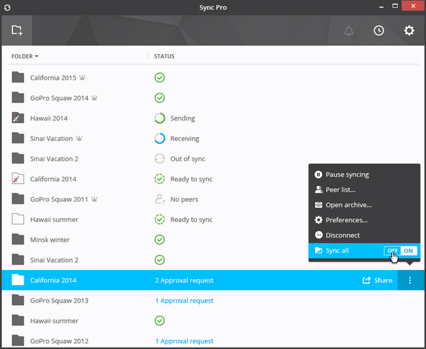 BitTorrent Sync screenshot (620 pix) BitTorrent Sync screenshot (620 pix)