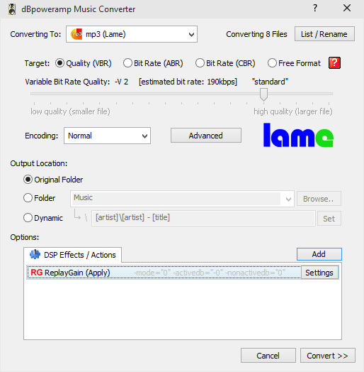 dBpowerAMP Music Converter screenshot