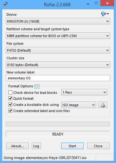 Rufus screenshot