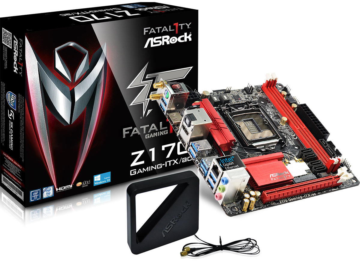 ASRock Fatal1ty Z170 Gaming-ITX/ac: beste prijs - Tweakers