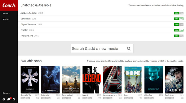 CouchPotato 3.0 screenshot