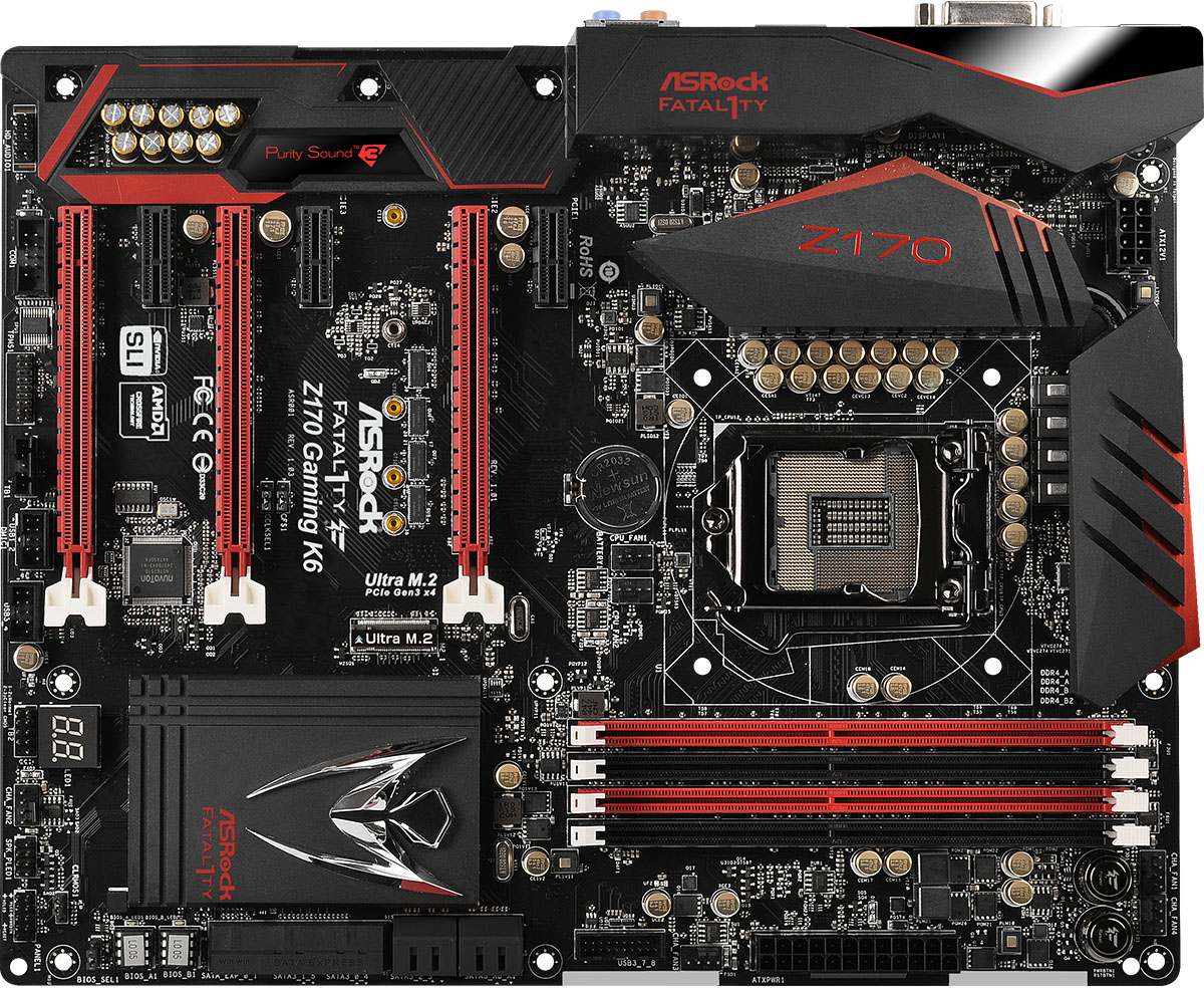 ASRock Z170 Gaming K6　 corei7 6700k付き ASRock Fatal1ty Z170 Gaming K6: beste prijzen, echte reviews en