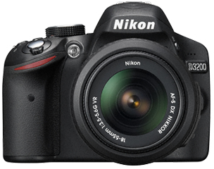 Nikon D3200 Kit + AF-S DX NIKKOR 18-55mm f/3.5-5.6G VR II Zwart