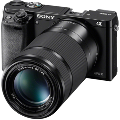 SONY α6000 E 16-50mm Sony Alpha A6000 Zwart + PZ 16-50mm OSS + E 55-210mm | Coolblue