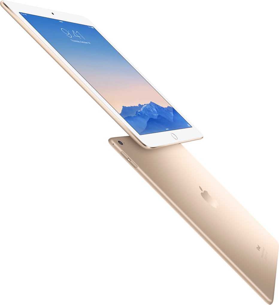 Specificaties van Apple iPad Air 2 Wi-Fi 16GB Goud - Tweakers