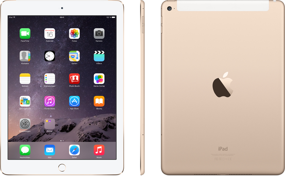 Apple iPad Air 2 Wi-Fi + Cellular 64GB Goud: beste prijzen, echte