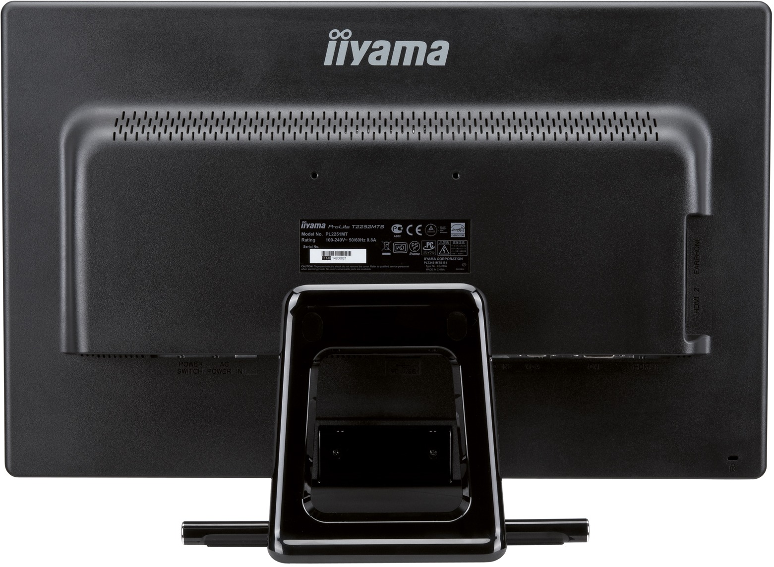 Specificaties van Iiyama ProLite T2252MTS Zwart - Tweakers