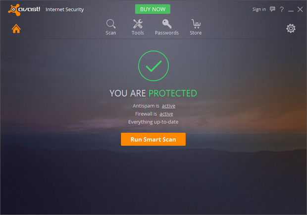 Avast! Antivirus 2016 screenshot (620 pix)
