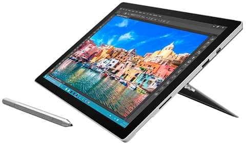 Microsoft Surface Pro 4 (Core i7, 8GB, 256GB) Zilver: beste prijs