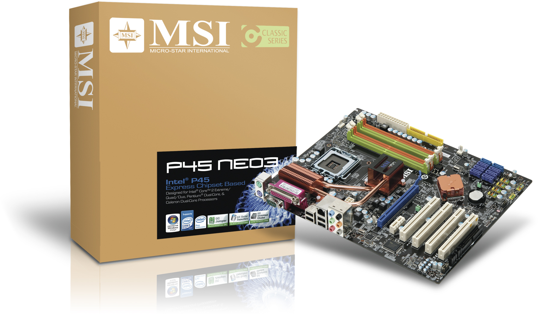 Series Micro Star Intel Msi P45 Platinum 775 P45 P45D3NEO-F MSI