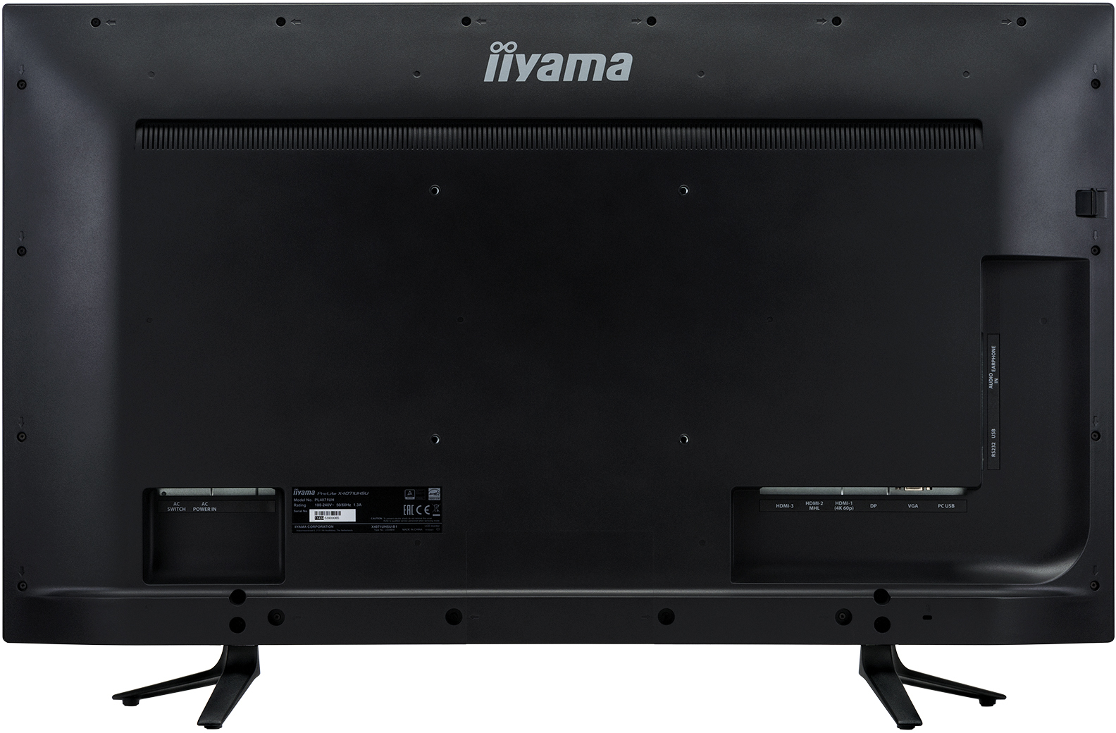Iiyama ProLite X4071UHSU-B1 Zwart 