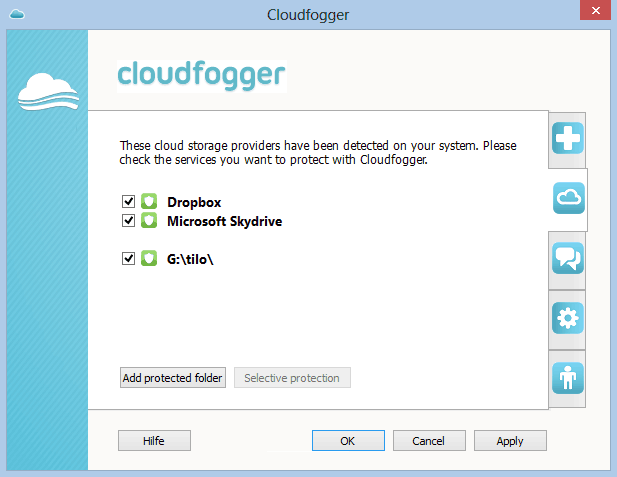 Cloudfogger screenshot