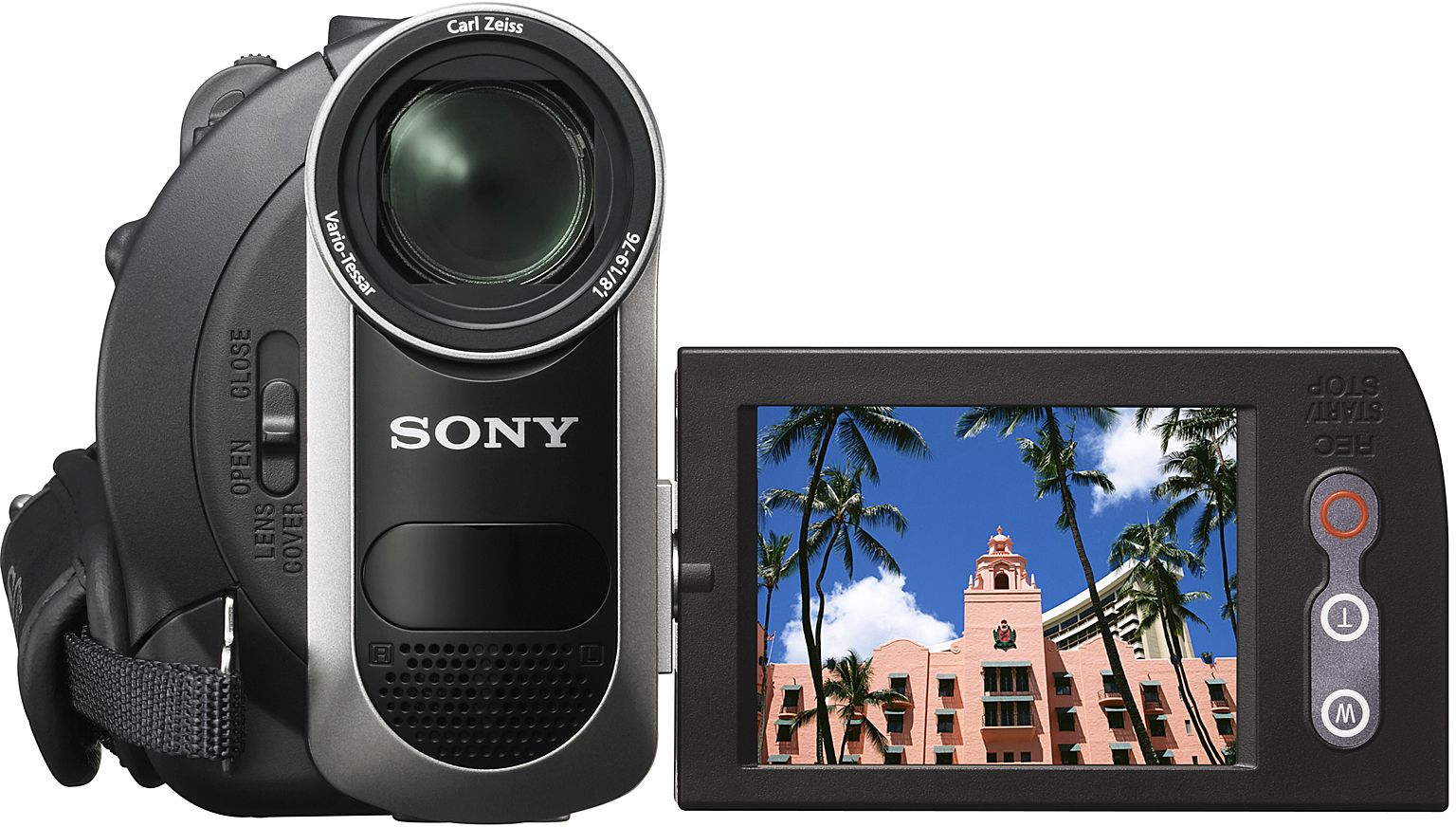 Sony Handycam 60倍ズーム カメラ ソニー、光学60倍ズーム搭載のSD解像度「ハンディカム」