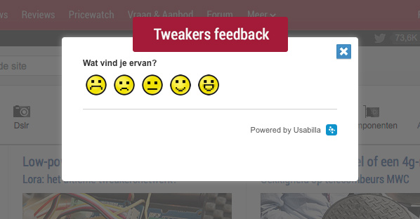 Usabilla feedbackoverlay