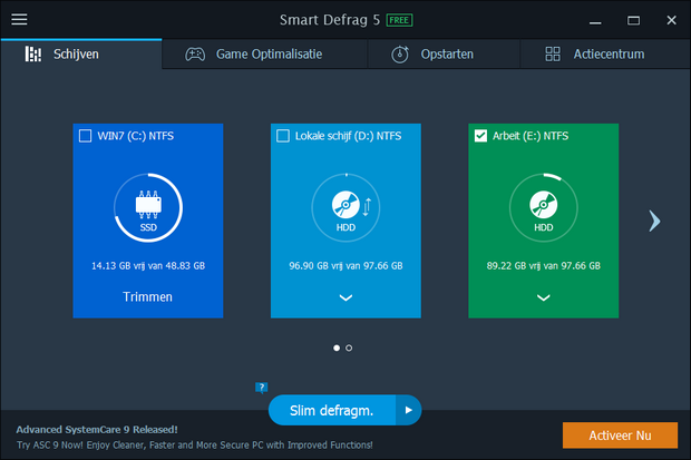 IObit Smart Defrag 5 screenshot (620 pix)