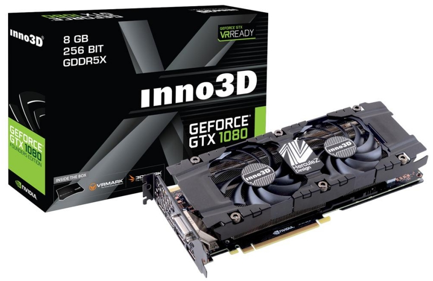 INNO3D GeForce GTX 1080 HerculeZ Twin X2 8GB: beste prijs - Tweakers