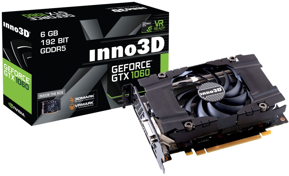 INNO3D GeForce GTX 1060 6GB Compact (N1060-2DDN-N5GN): beste
