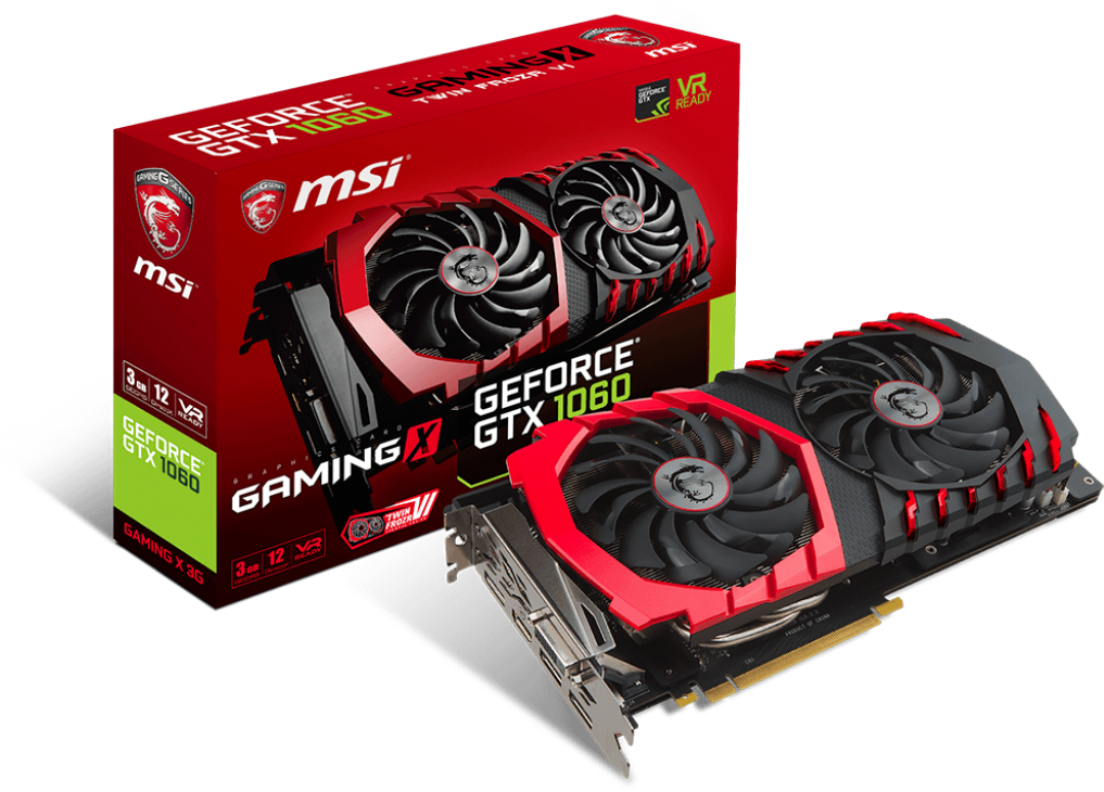 MSI GeForce GTX 1060 GAMING X 3G: beste prijs - Tweakers