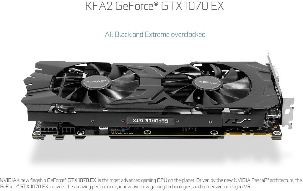 Kfa2 Galax Geforce Gtx 1070 Katana Купить видеокарта KFA2 GeForce