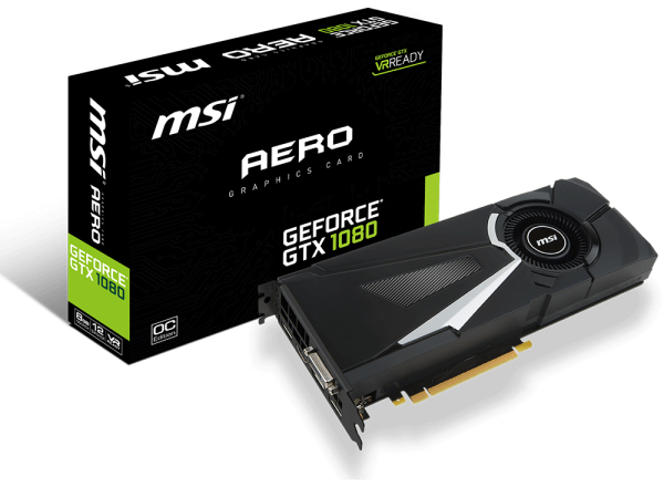 MSI GeForce GTX 1080 AERO 8G OC: beste prijzen, echte reviews en