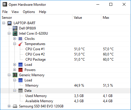 Hardware Monitor Hardware Monitor