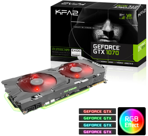 1070 Exoc Sniper Gtx 1070 Ex Kfa2 Graphics Card Kfa Gtx 1070 Kfa2