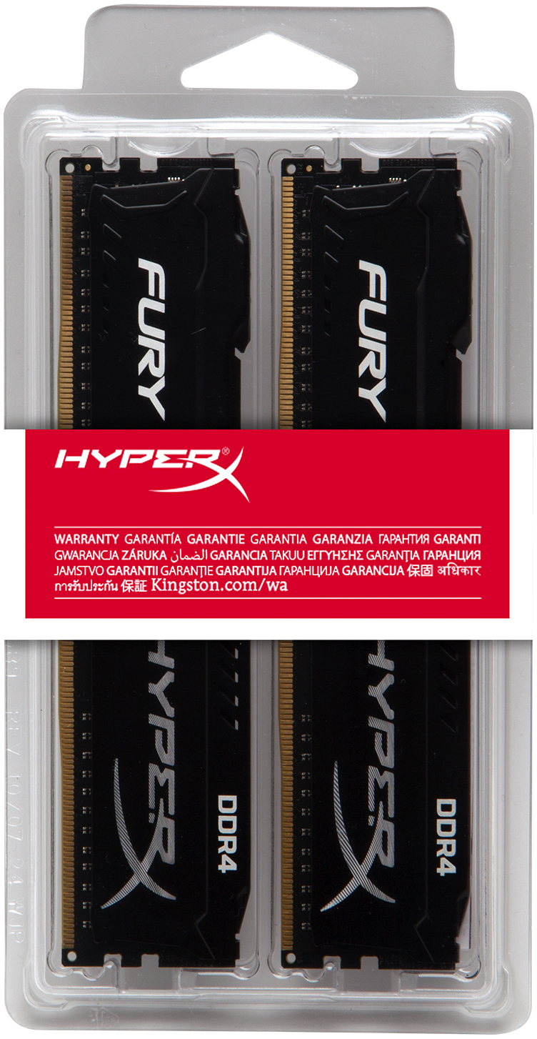 Specificaties van HyperX Fury black HX426C15FBK2/8 Tweakers