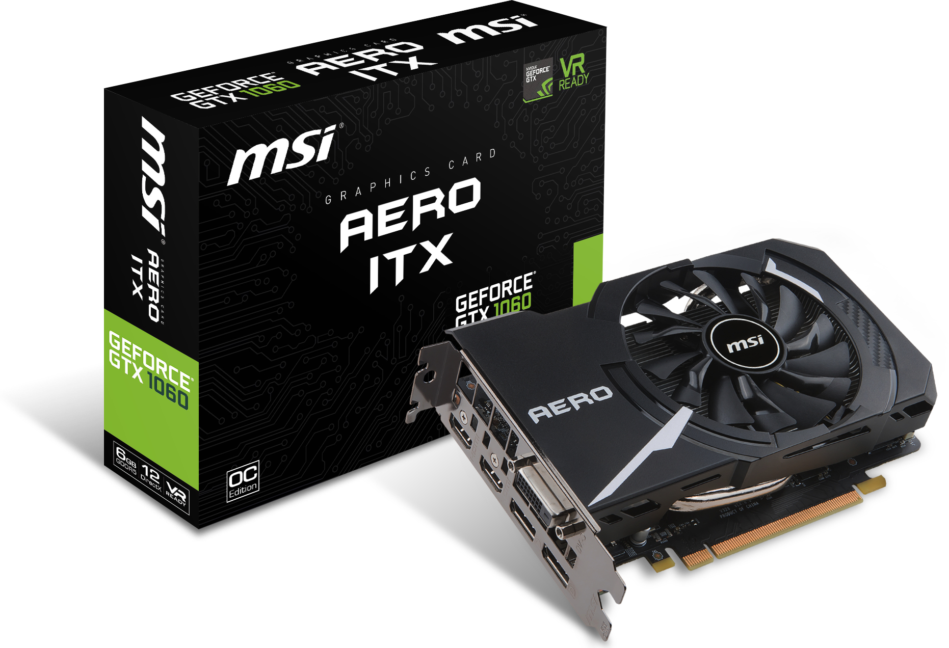 MSI Geforce GTX1060 6GB OC　AERO ITX MSI GeForce GTX 1060 AERO ITX 6G OC: beste prijs - Tweakers