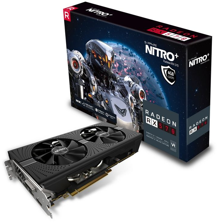 Sapphire Nitro+ Radeon RX 570 4GD5 (11266-14): beste prijs - Tweakers