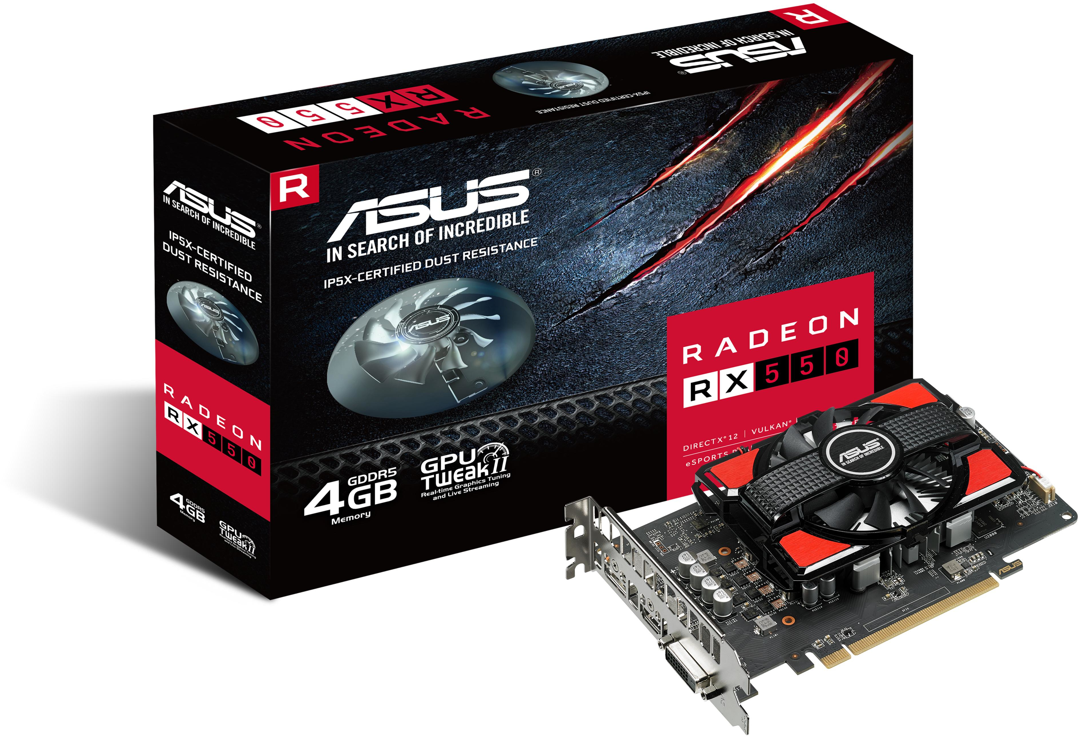 Amd gddr5. Asus radeon rx 550. видеокарта amd radeon rx 550 2gb. asus rx 550 4gb. asus amd radeon rx 550 4gb.