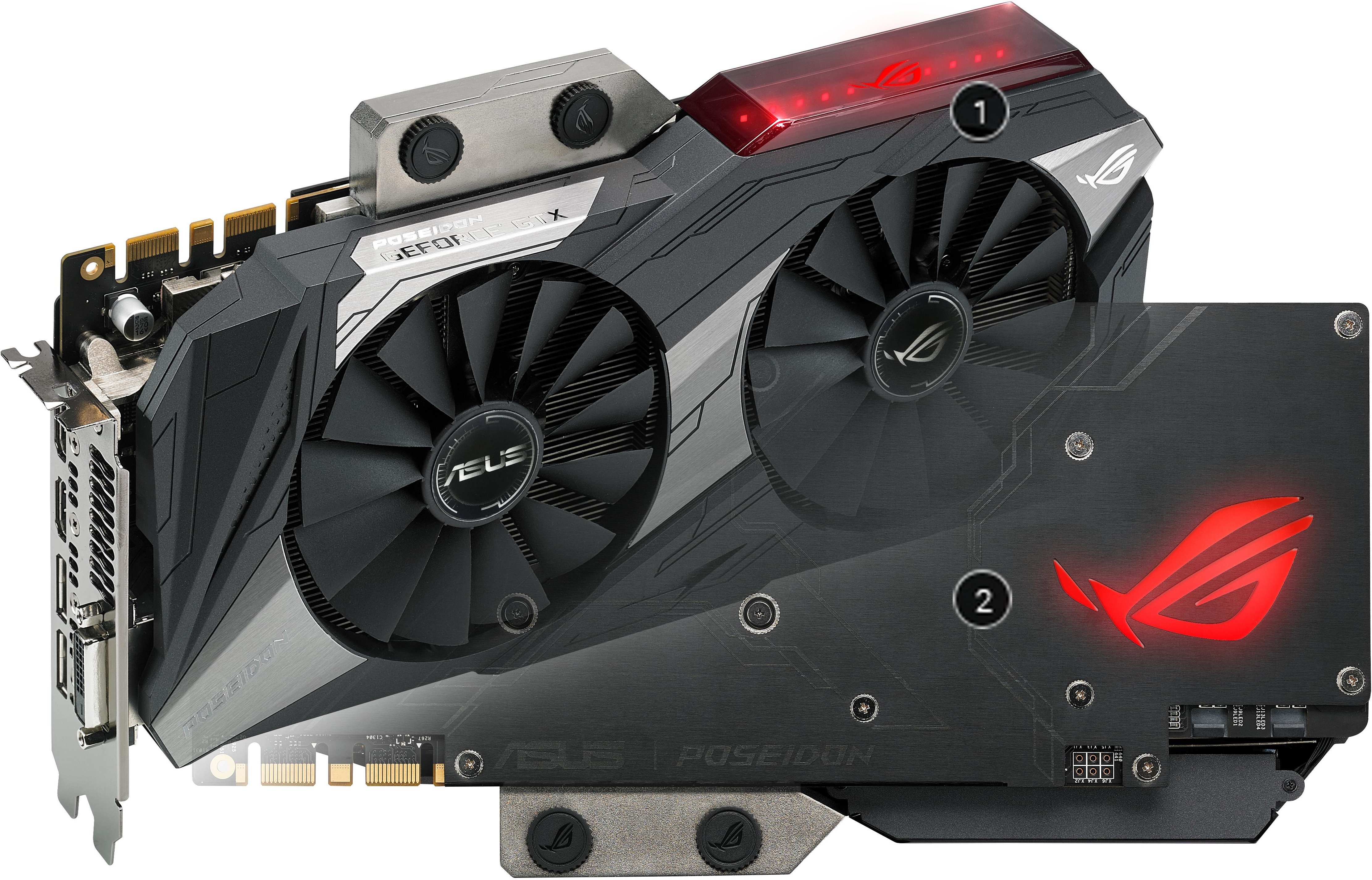美品 ASUS ROG POSEIDON GTX1080Ti グラフィックボード ROG-POSEIDON