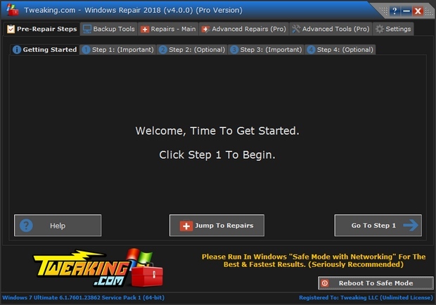 Windows Repair screenshot (620 pix)