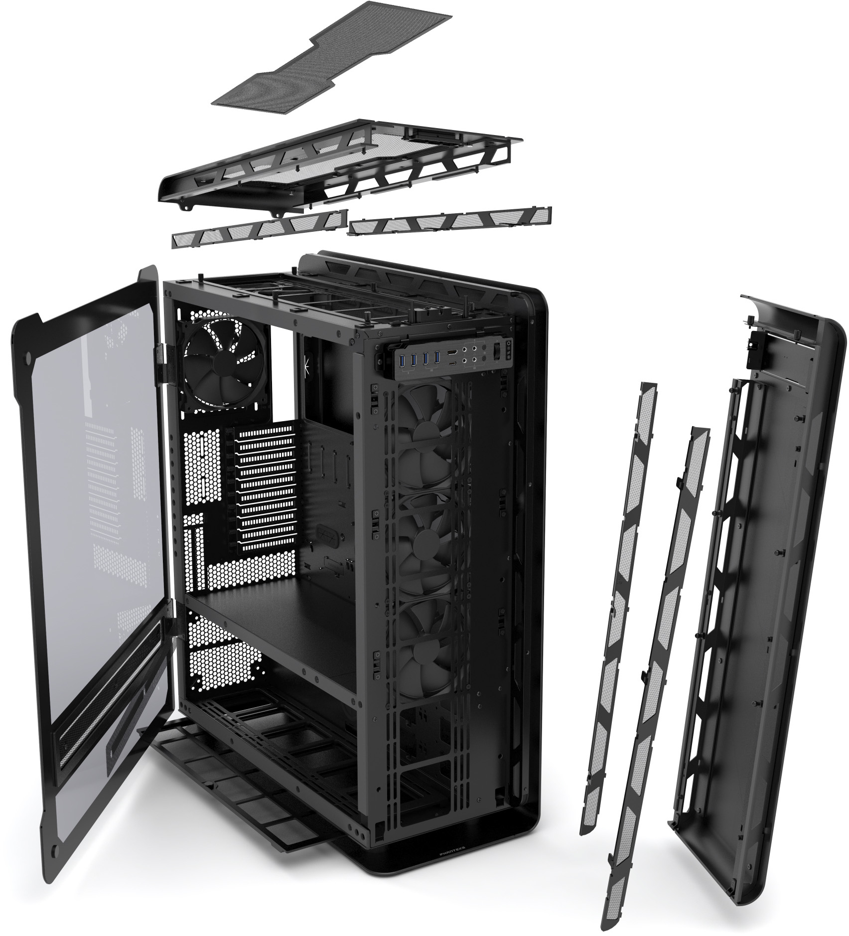 【alexmat】Phanteks Enthoo Elite Phanteks Enthoo Elite Zwart: beste prijzen, echte reviews en
