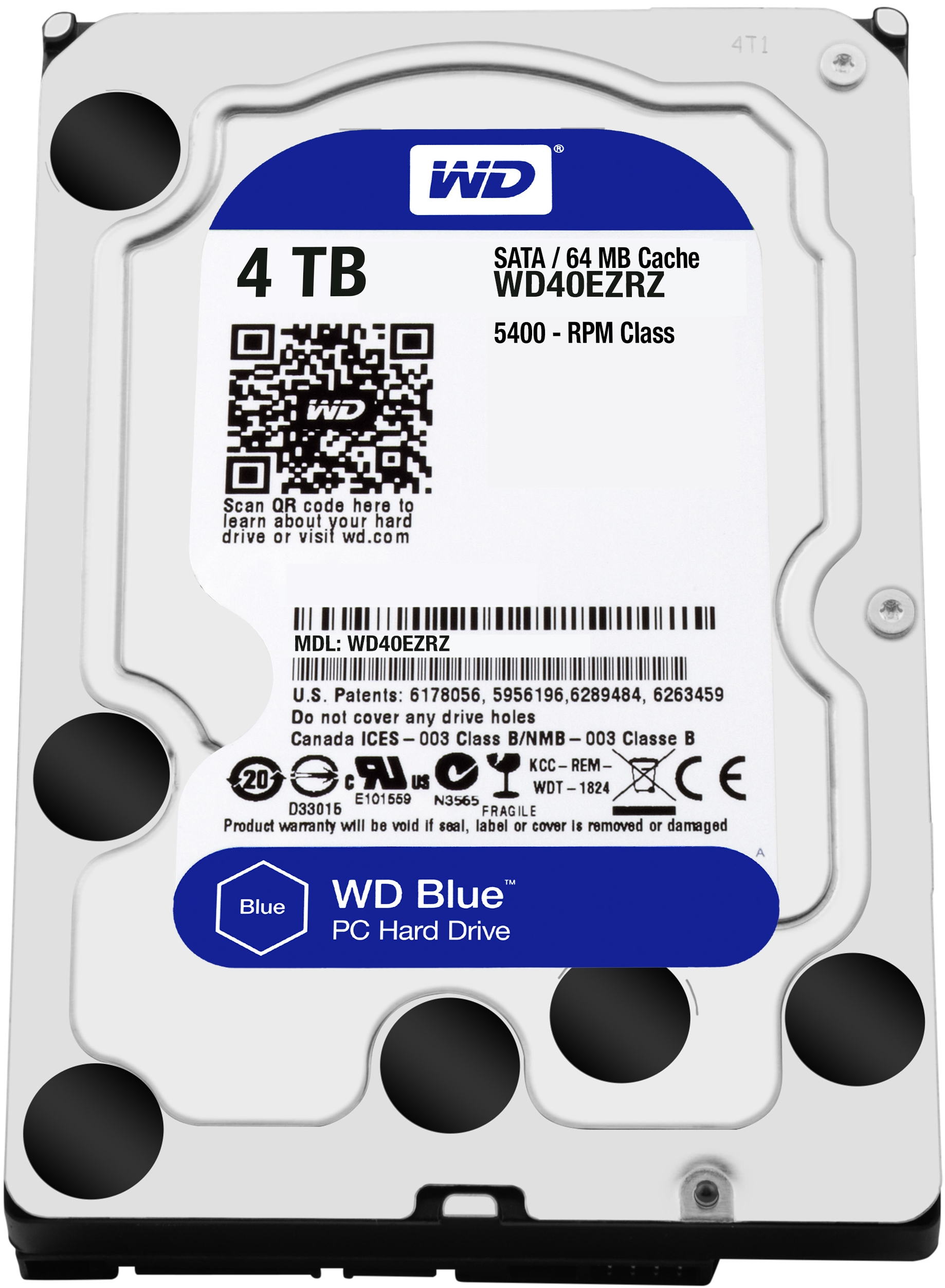 WD Blue HDD 4TB WD40EZRZ CMR方式 【動作確認済】 WD Blue 3,5