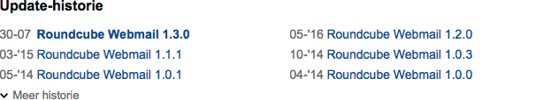 Update-historie van downloads