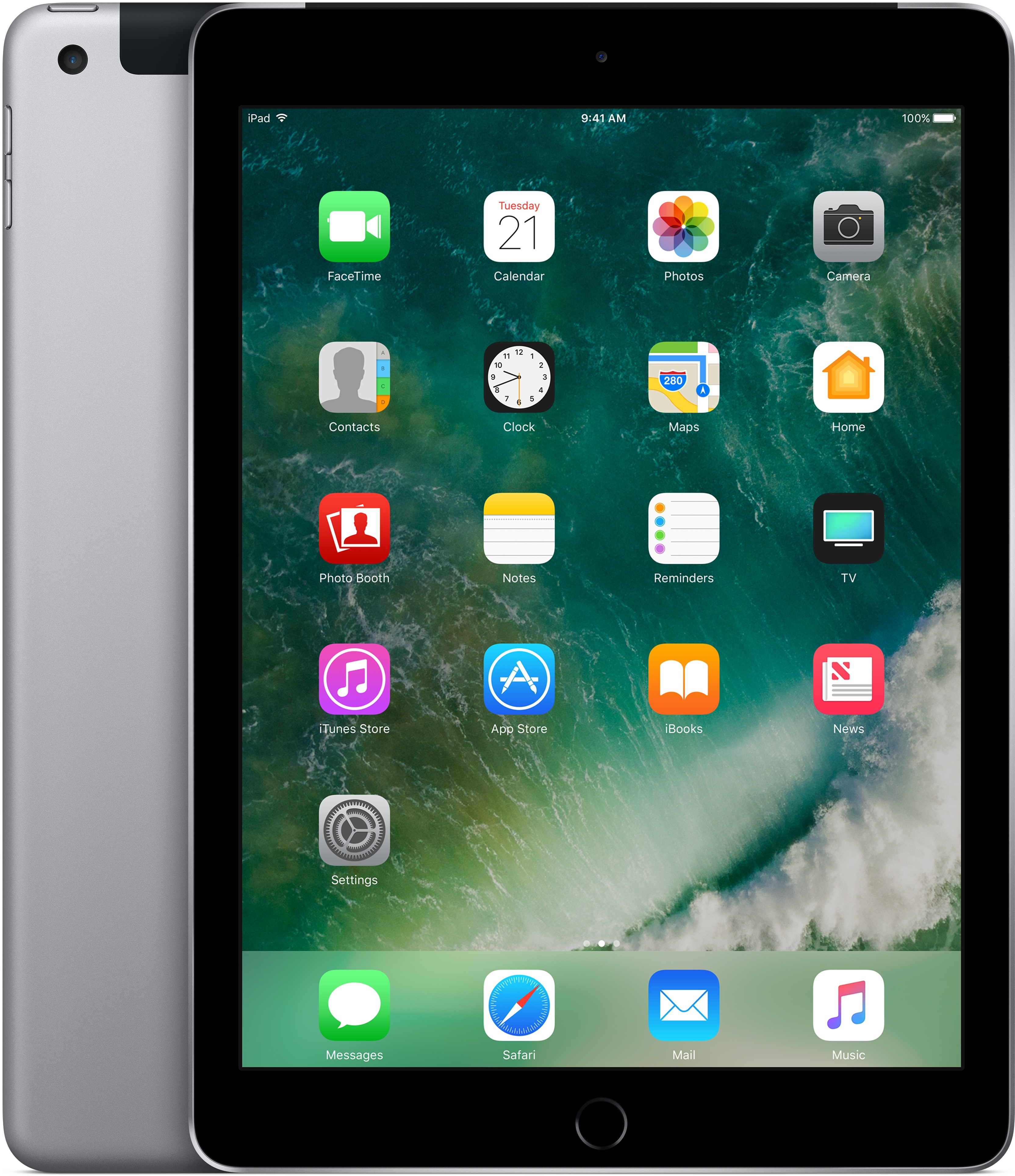 iPad本体 APPLE iPad IPAD WI-FI 32GB 2017 GD Specificaties van Apple iPad Wi-Fi + Cellular 32GB (2017) Grijs
