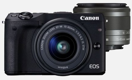 Canon EOS M3 + 15-45mm f/3.5-6.3 Zwart: beste prijzen, echte