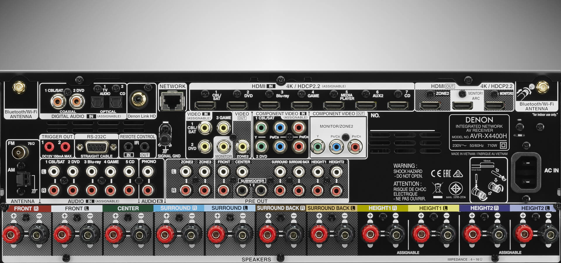 Denon AVR-X4400H Zilver: beste prijs - Tweakers
