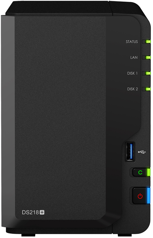 Synology DiskStation DS218+, zonder harde schijven: beste prijs