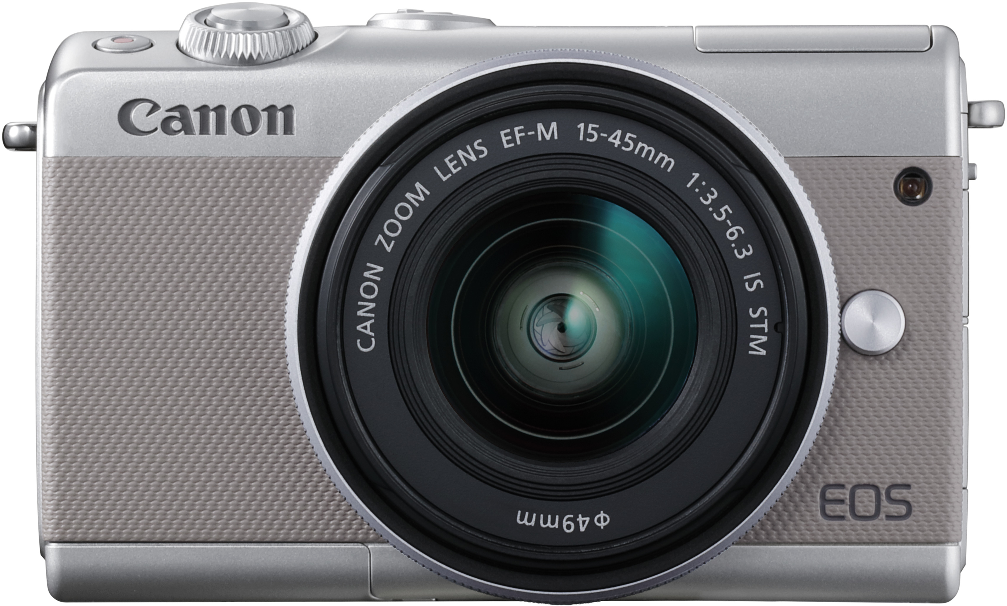 Canon EOS M100 Grijs + 15-45mm f/3.5-6.3 Zilver + 55-200mm f/4.5