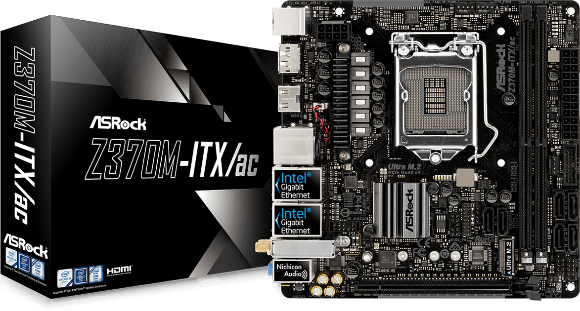 ASRock Z370M-ITX/ac: beste prijs - Tweakers