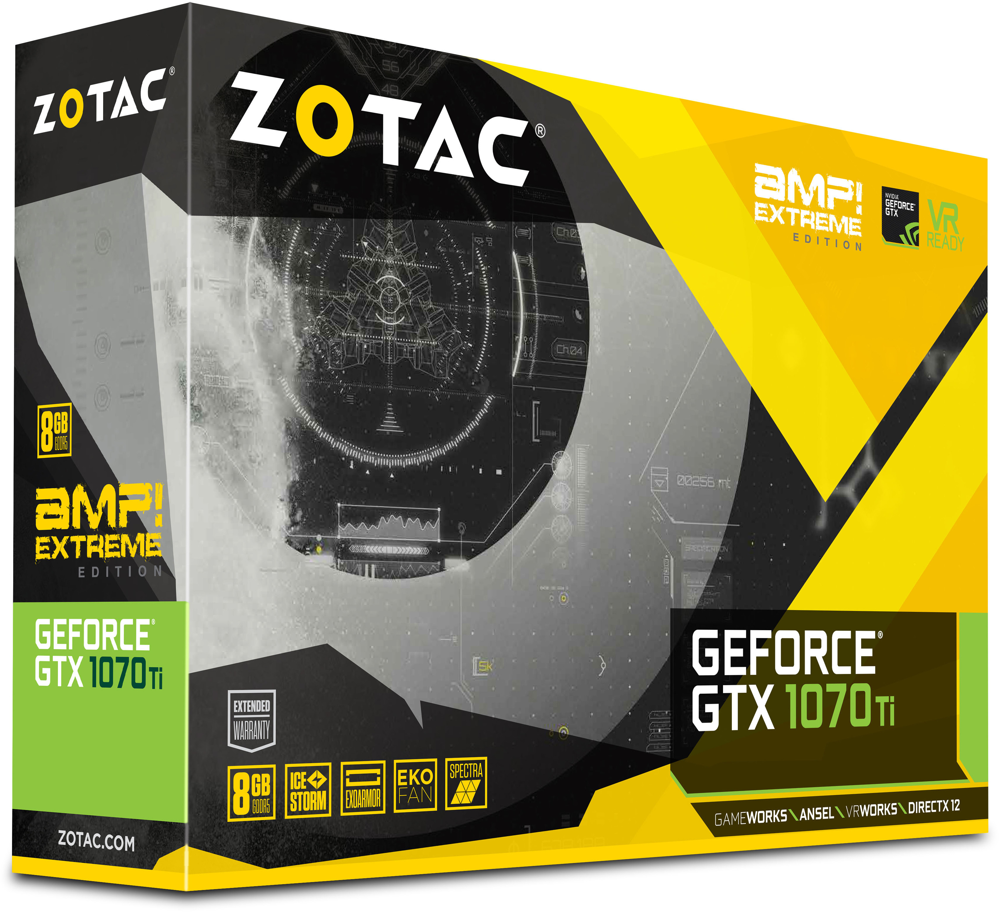 Specificaties van Zotac GeForce GTX 1070 Ti AMP Extreme - Tweakers
