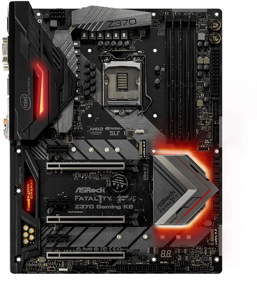 ASRock Fatal1ty Z370 Gaming K6: beste prijs - Tweakers