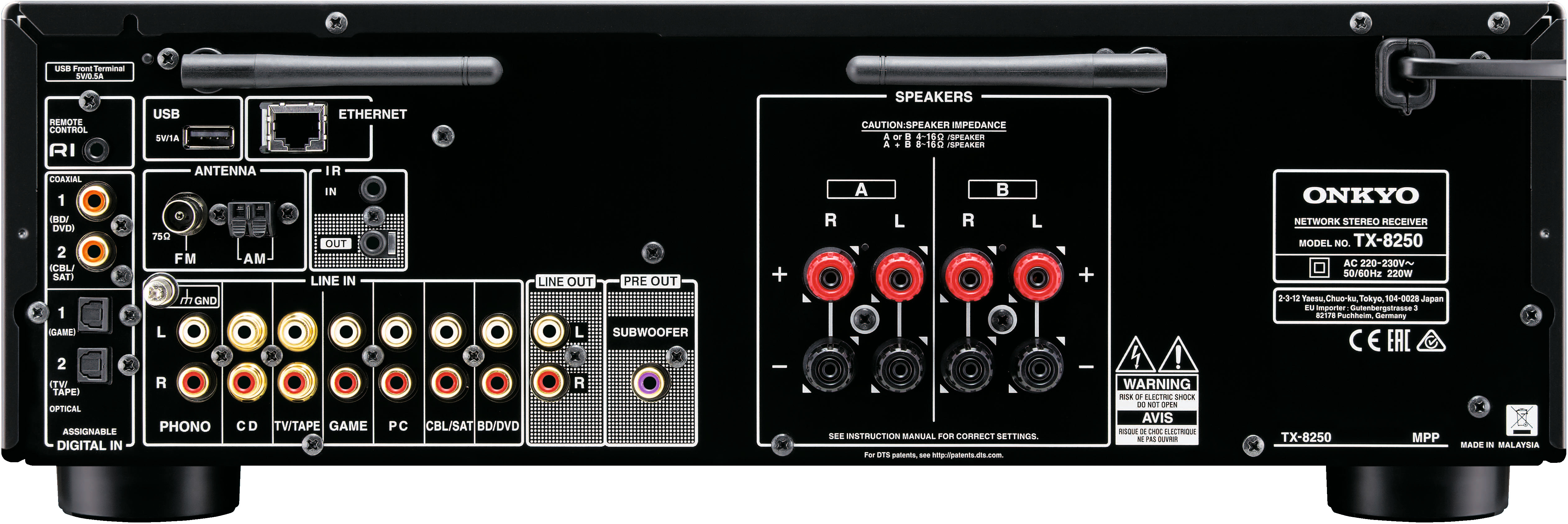 Onkyo TX-8250 Zwart: beste prijs - Tweakers