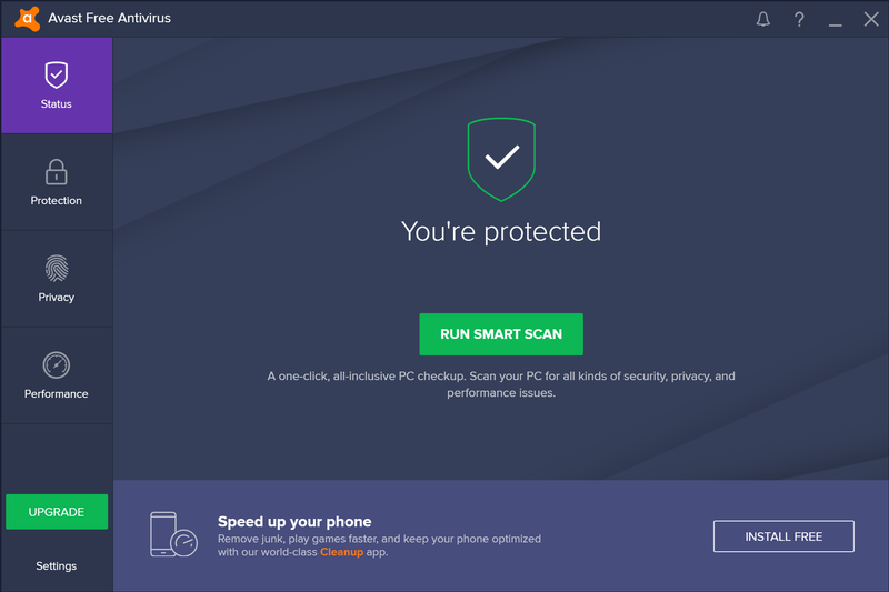 Avast! Antivirus 2017 screenshot (800 pix)
