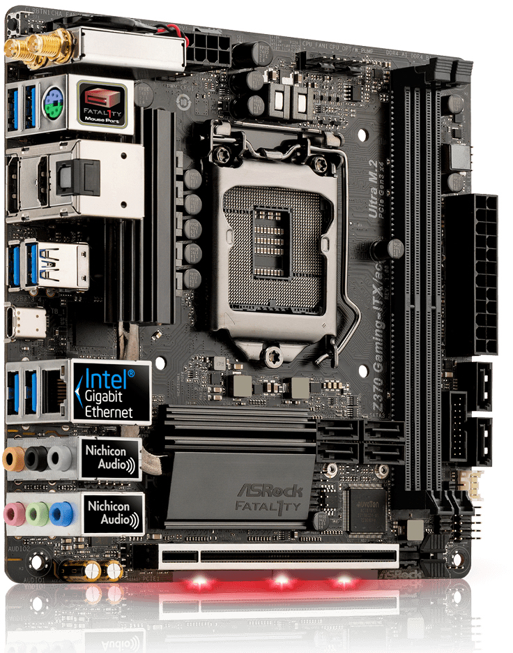 Specificaties van ASRock Fatal1ty Z370 Gaming-ITX/ac - Tweakers