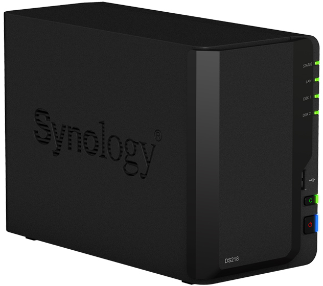 Synology DiskStation DS218, zonder harde schijven: beste prijs