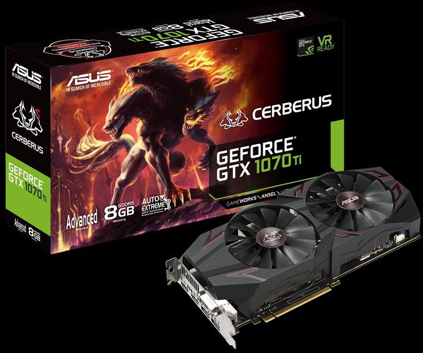 Asus Cerberus GeForce GTX 1070 Ti: beste prijzen, echte reviews en